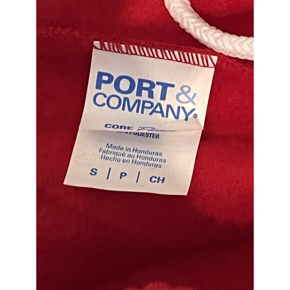 Small Red Sweatpants Port & Company Core Fleece Lifeguard Style - Picture 2 of 6